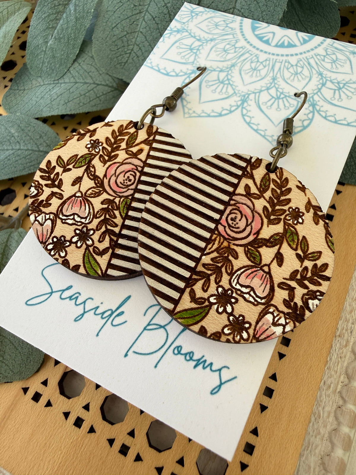 Boho Garden - Hand Painted Earrings