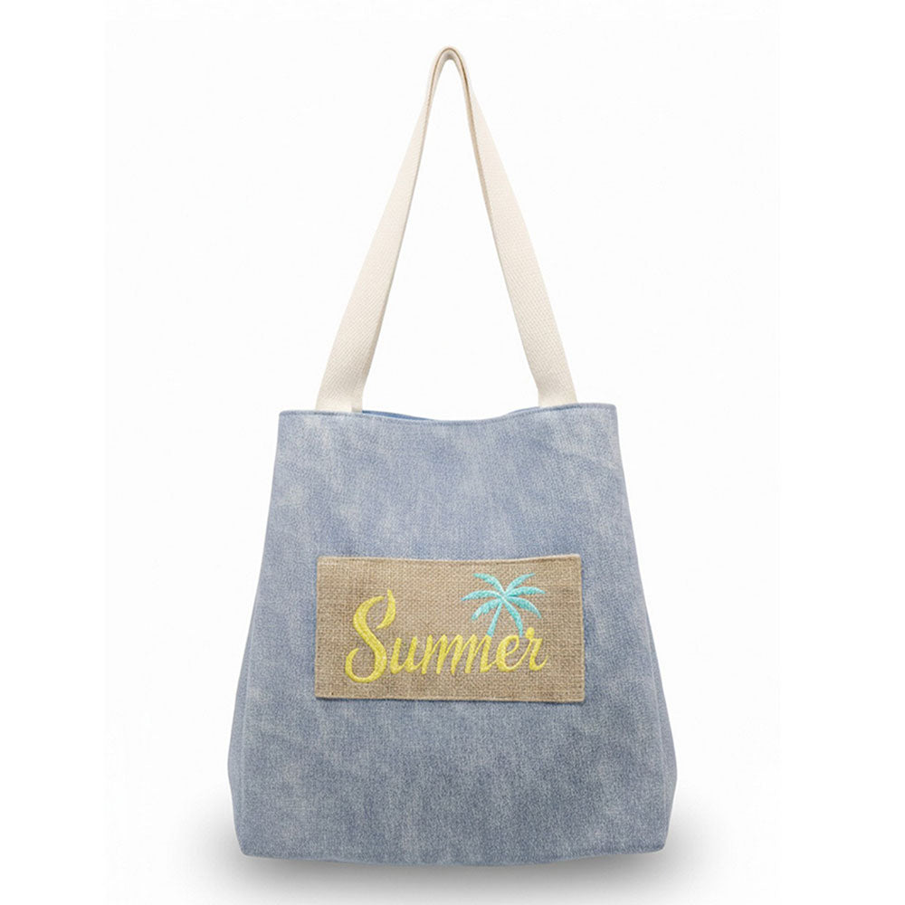 Summer Breeze - 2 IN 1 Bucket Style Tote Shoulder Bag