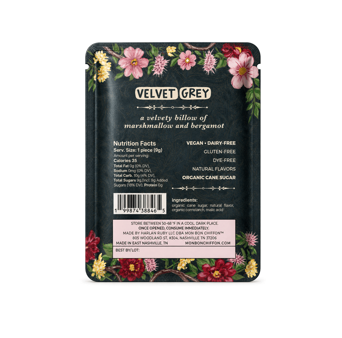 Bergamot Marshmallow Cotton Candy Puff | Velvet Grey