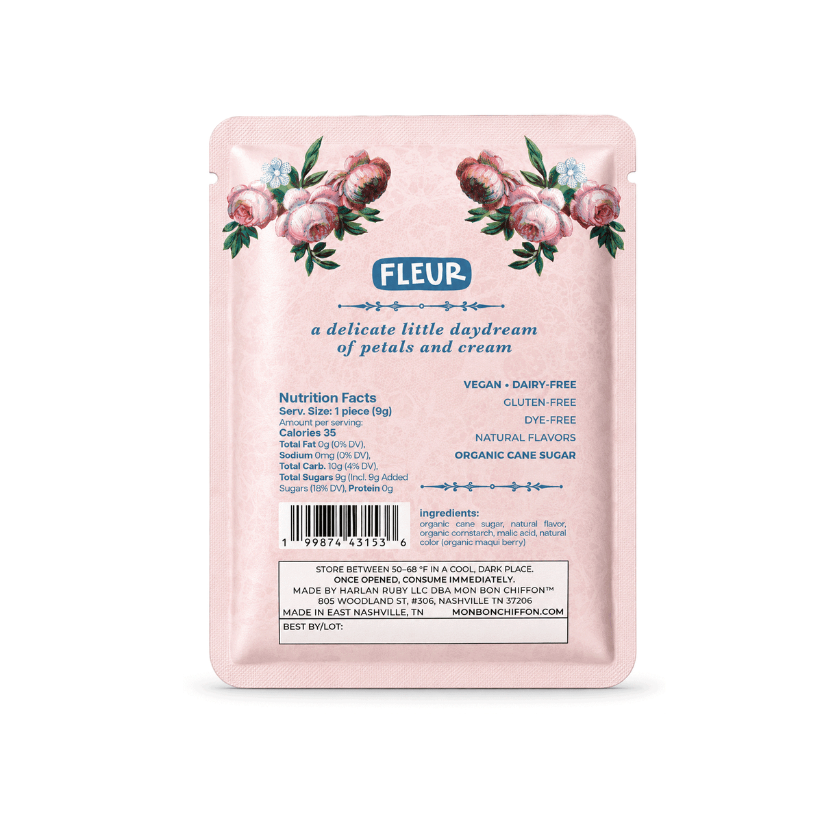 Rose Macaron Cotton Candy Puff | Fleur