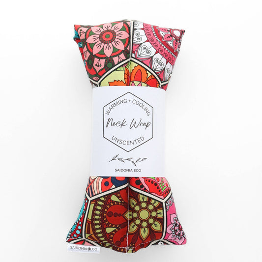 Hot Cold Neck Body Wrap Unscented ⋆ Mandala Hexagons