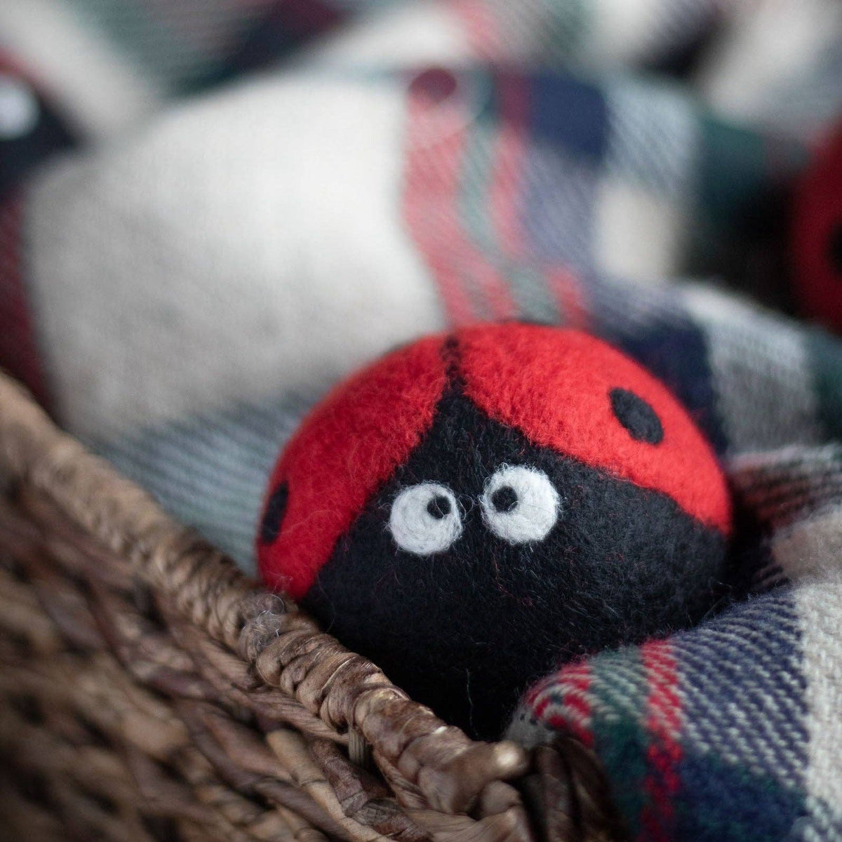 Ladybug Trio Eco Wool Dryer Balls - Set of 3