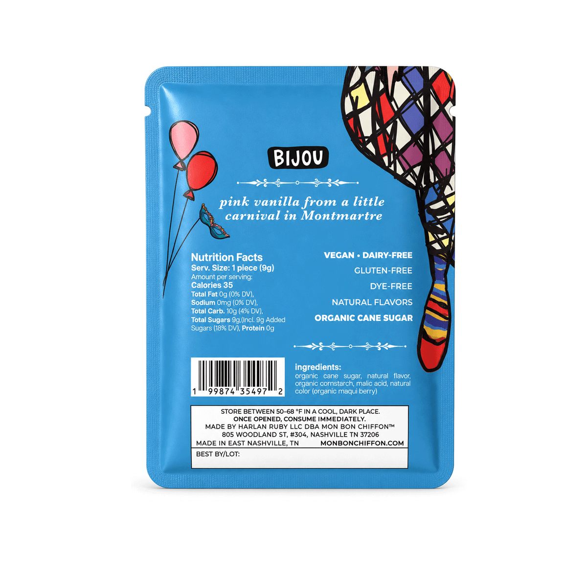 Strawberry Vanilla Cotton Candy Puff | Bijou