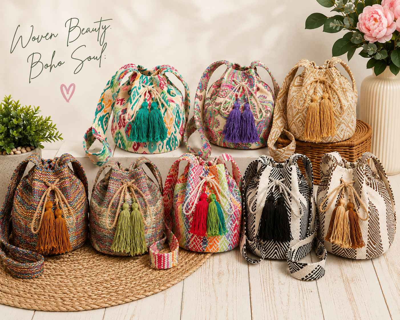 Boardwalk Boho Bucket Bag