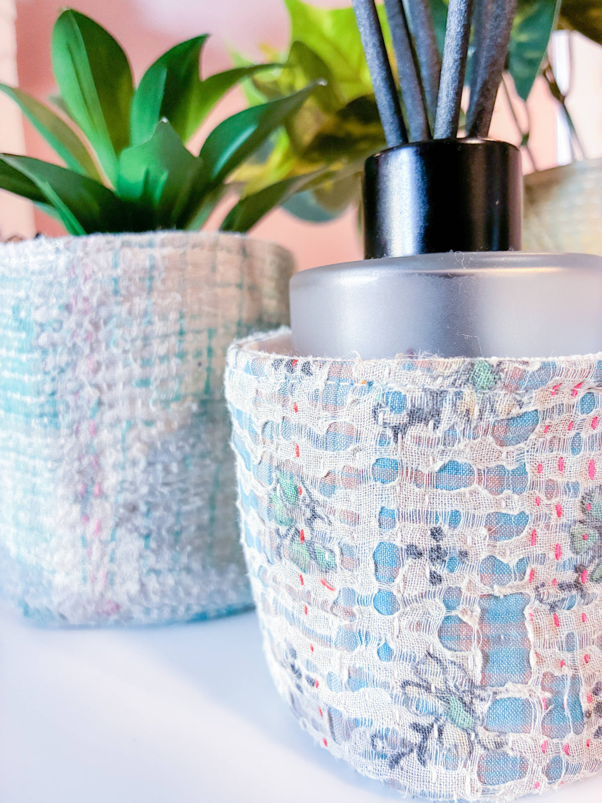 Vintage Kantha Basket | 3 in