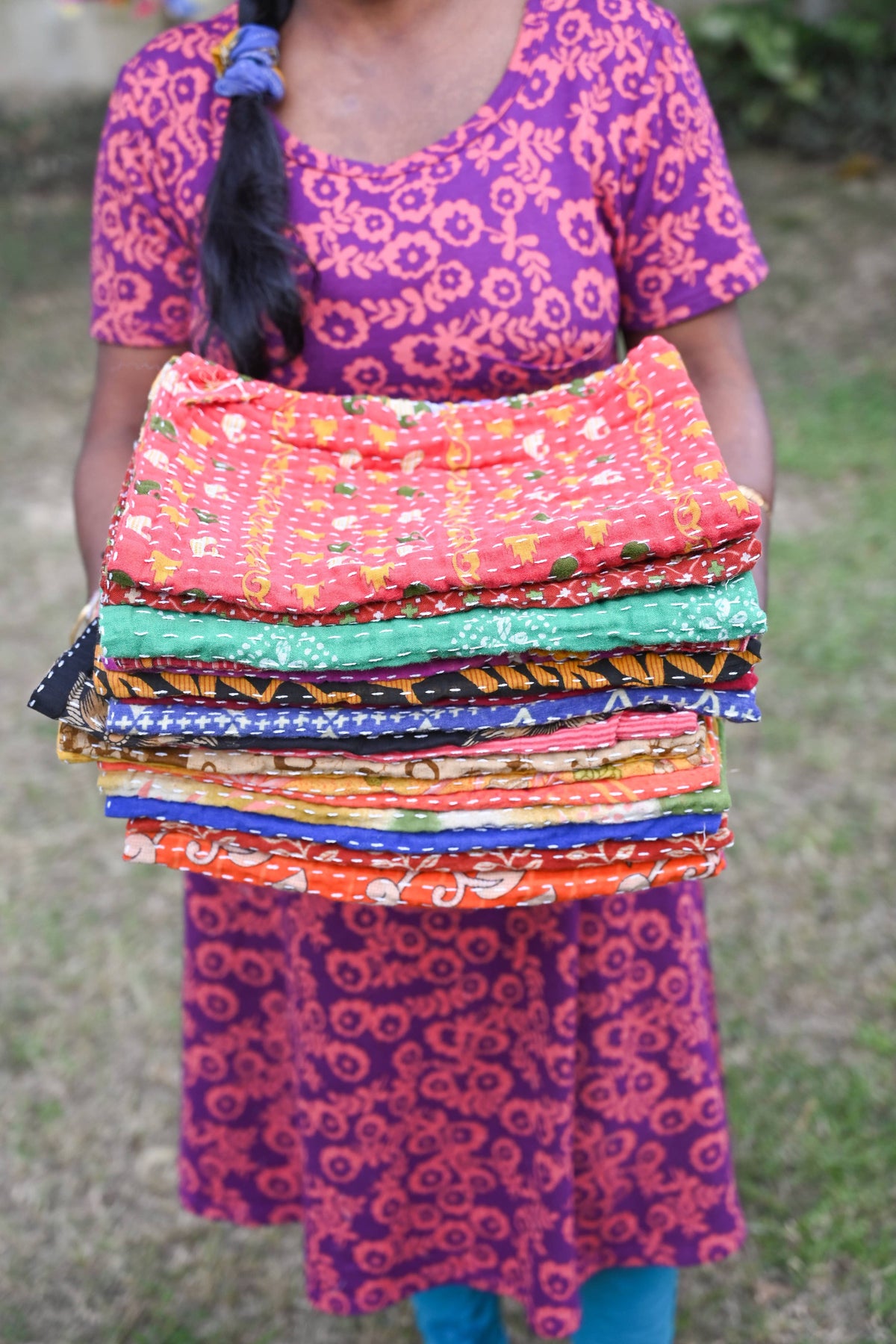 Kantha Kitchen Towel