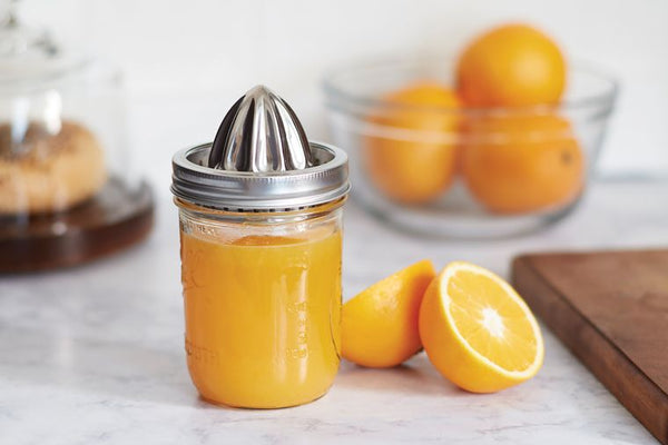 Stainless Steel Citrus Juicer Lid for Wide Mouth Jars
