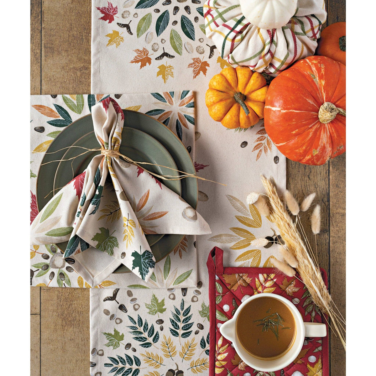 Fall Foliage Coordinated Dishtowels Set of 2