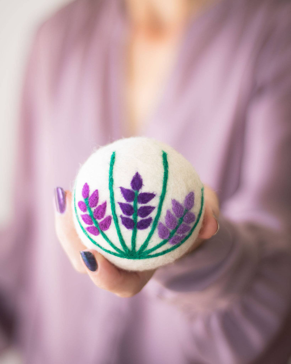 Lavender Fields Eco Wool Dryer Balls - LADYBUG