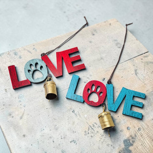 LOVE PAW bell wind chime dog mobile pet accessories metal