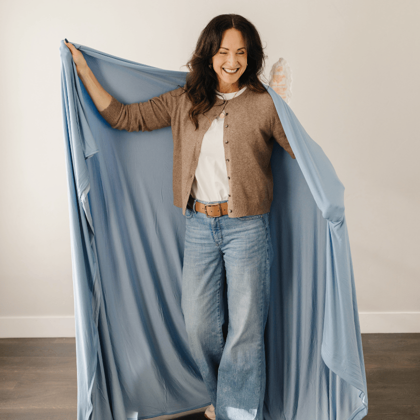 Chambray Swaddle Blanket