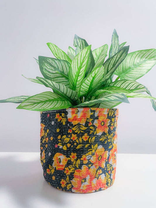 Vintage Kantha Basket | 5 in