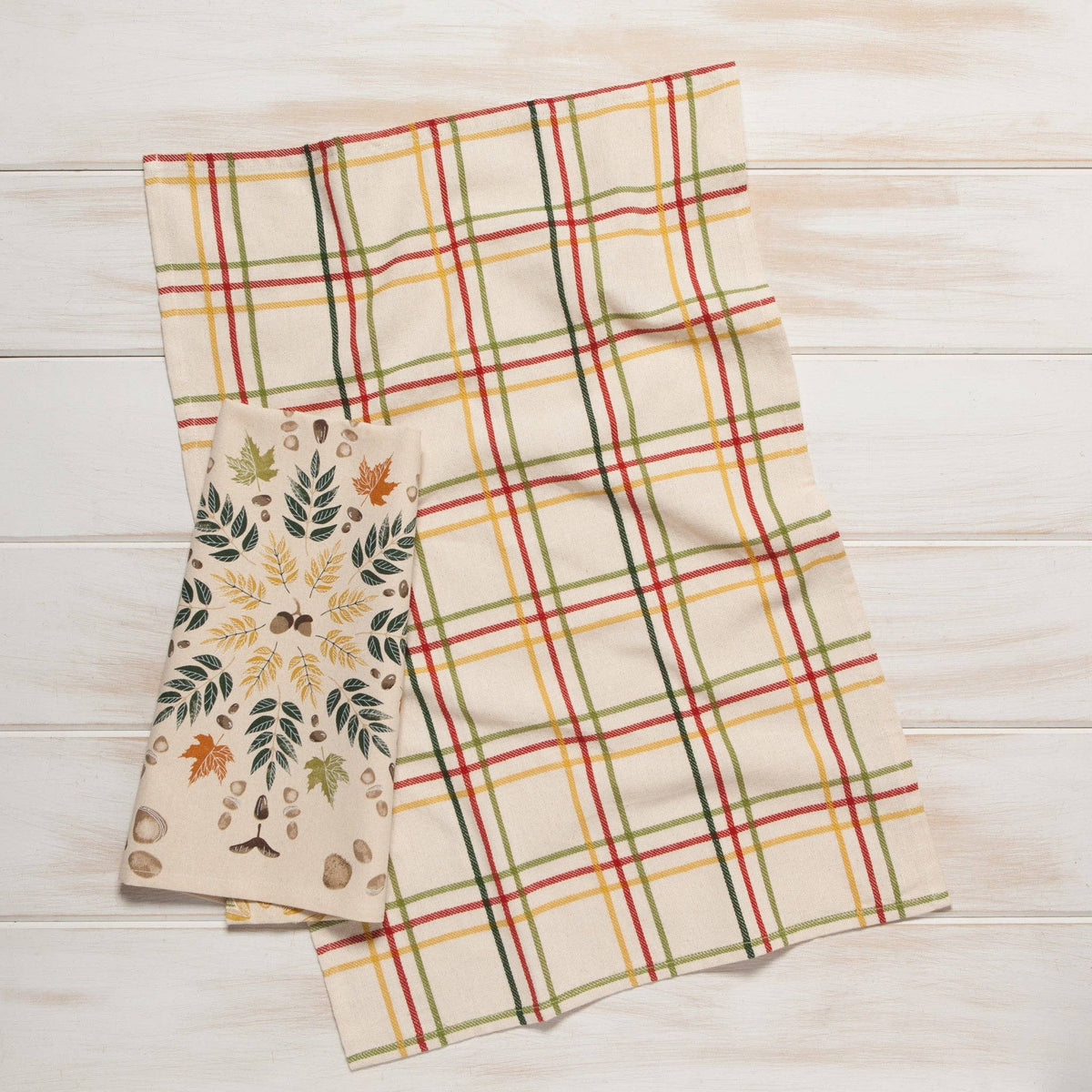 Fall Foliage Coordinated Dishtowels Set of 2