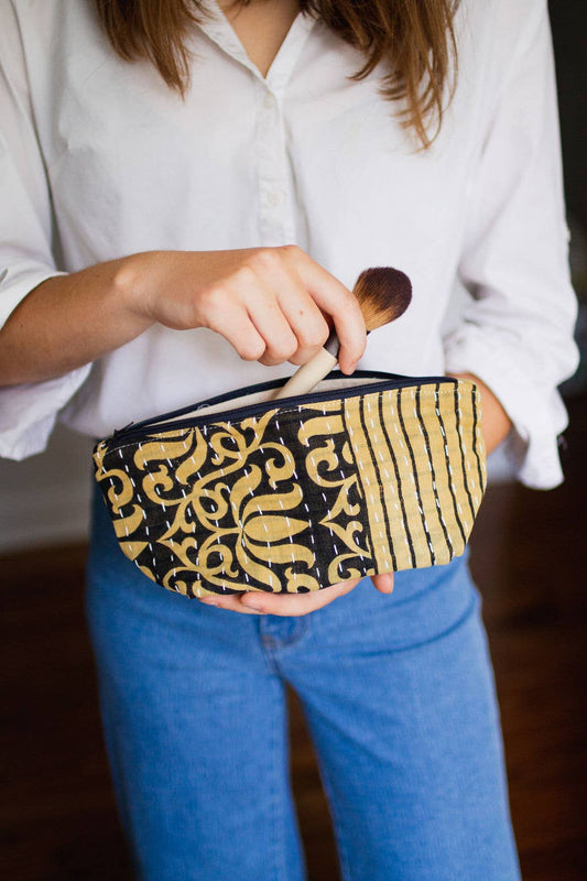 Kantha Cosmetic Bag | Medium