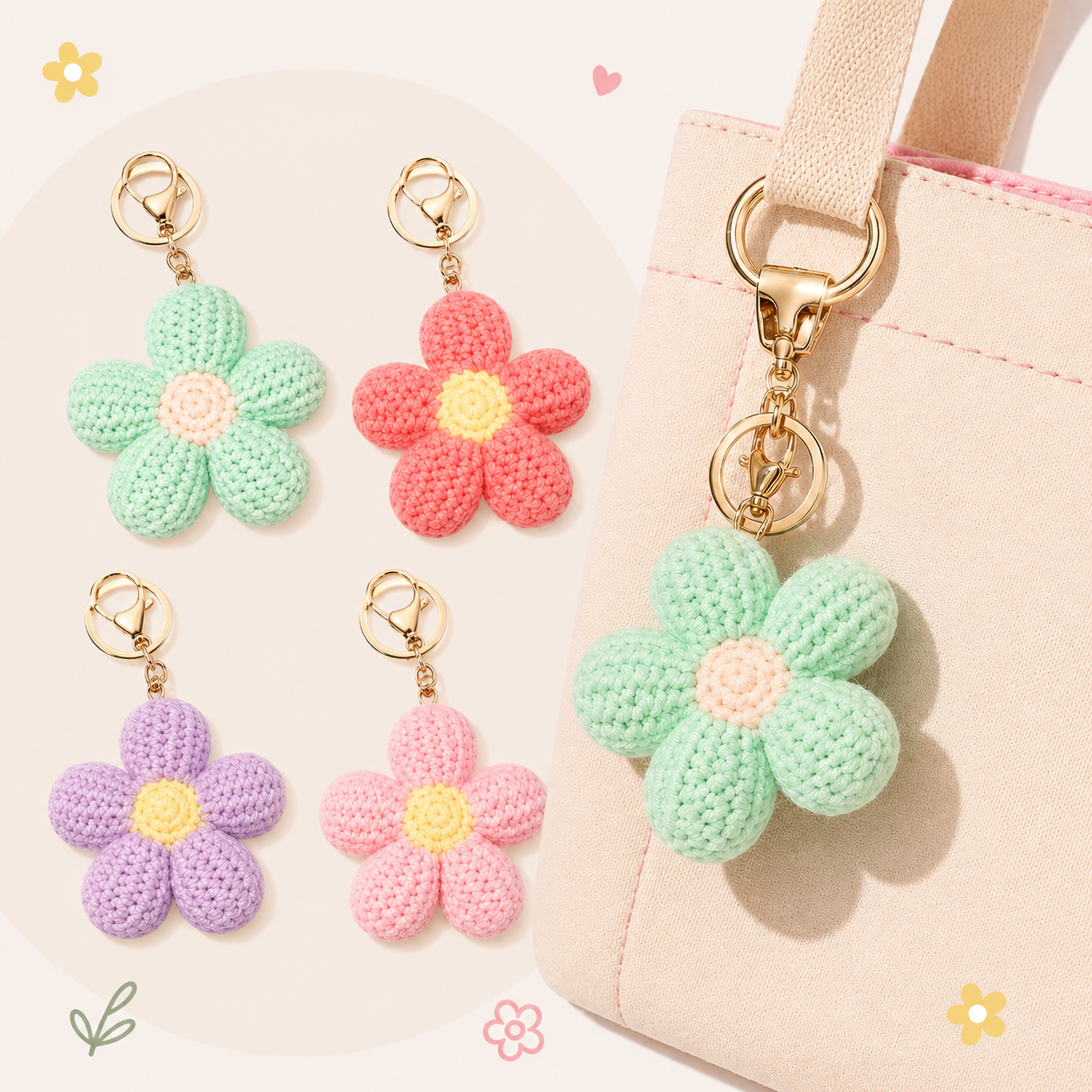 Petal Pop - Flower Bag Charms
