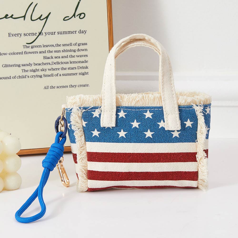 Lil' Miss Americana Mini Tote Bag Keychain Bag Charm