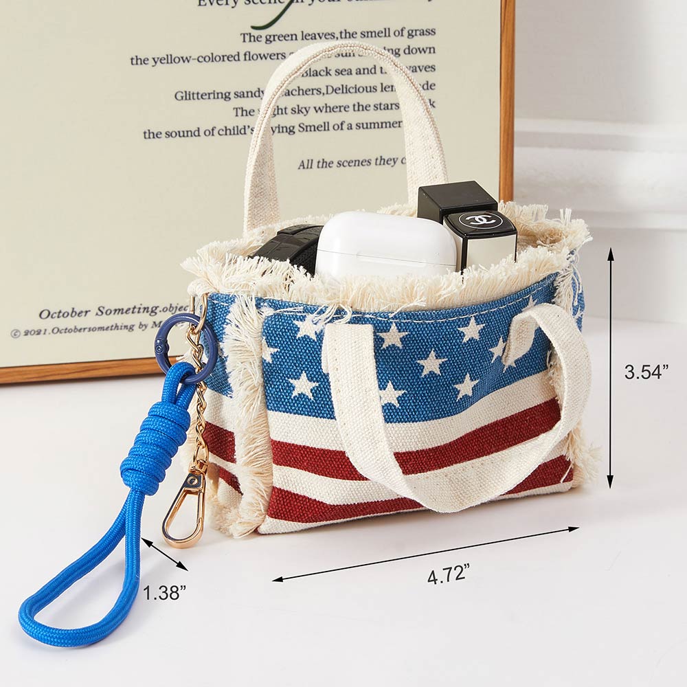 Lil' Miss Americana Mini Tote Bag Keychain Bag Charm
