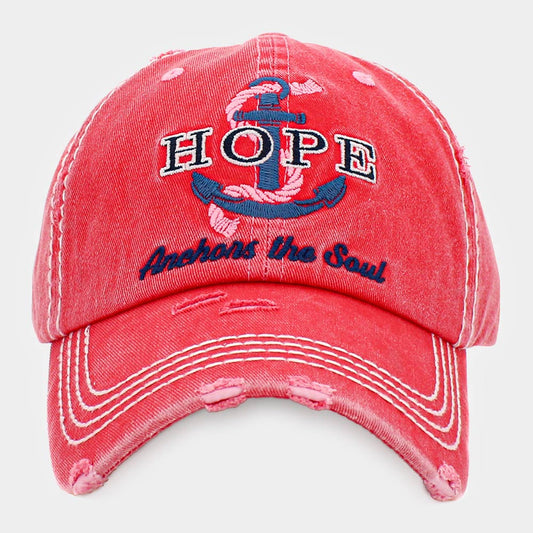 Hope Anchors the Soul- Vintage Baseball Cap