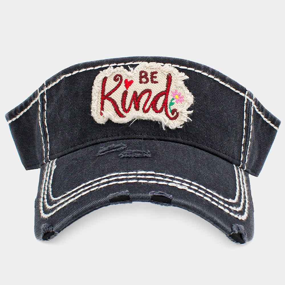 Be Kind Vintage Distressed Visor