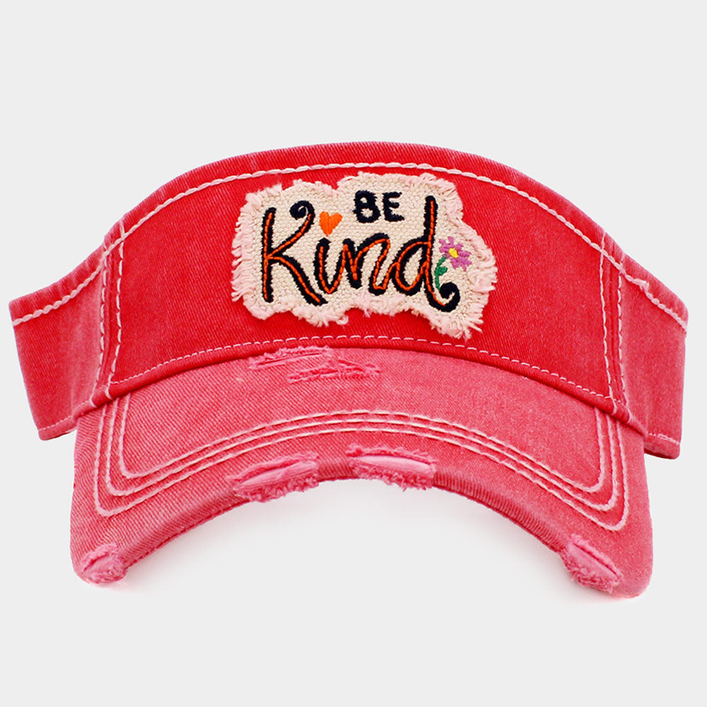 Be Kind Vintage Distressed Visor