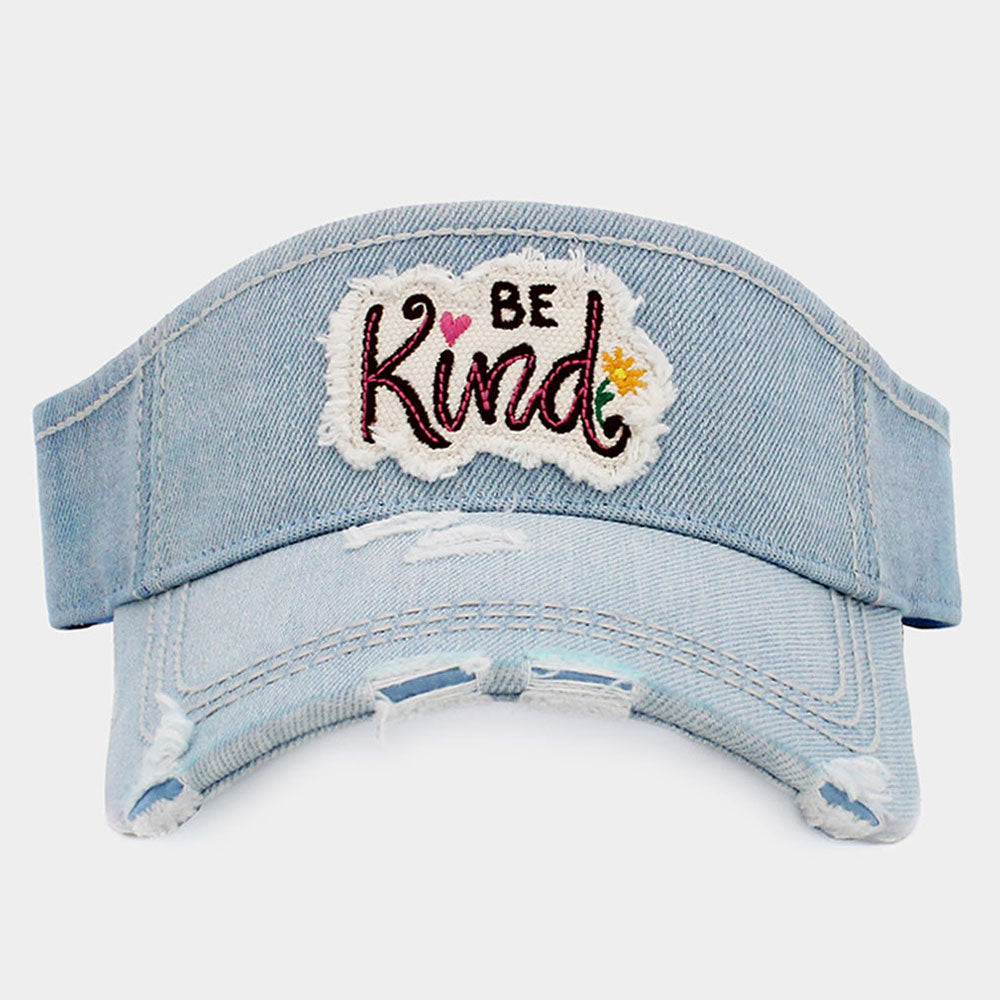 Be Kind Vintage Distressed Visor