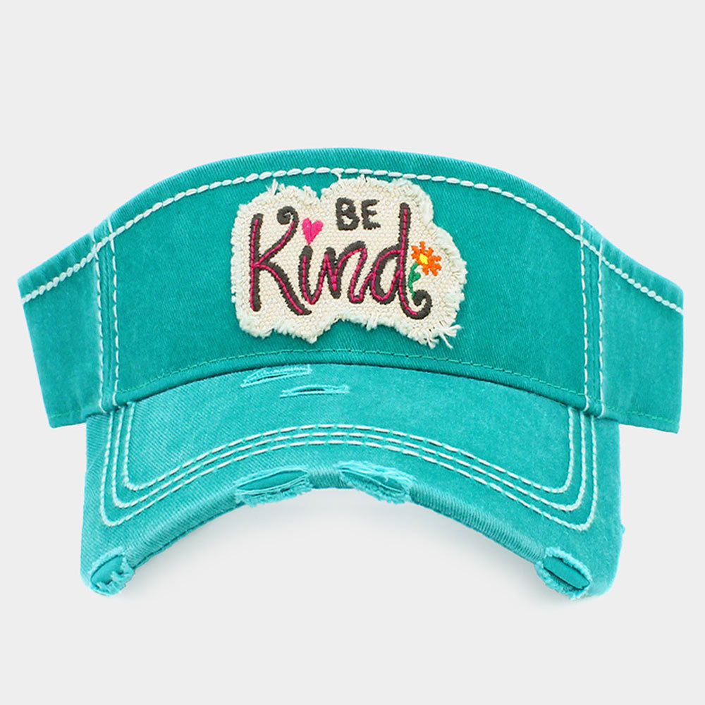 Be Kind Vintage Distressed Visor