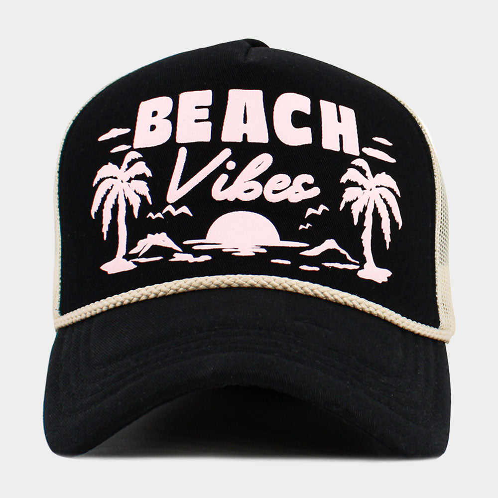 Beach Vibes Mesh Back Trucker Hat