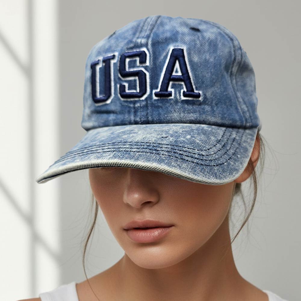USA Embroidered Baseball Hat