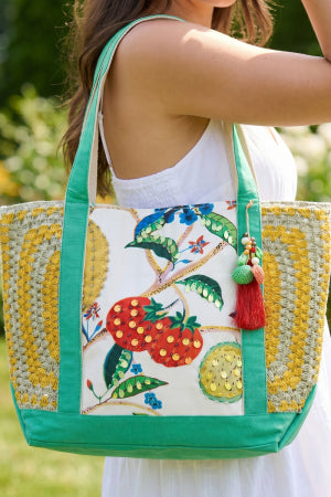 Farmers Market Muse Side Structured Shoulder Tote Bag
