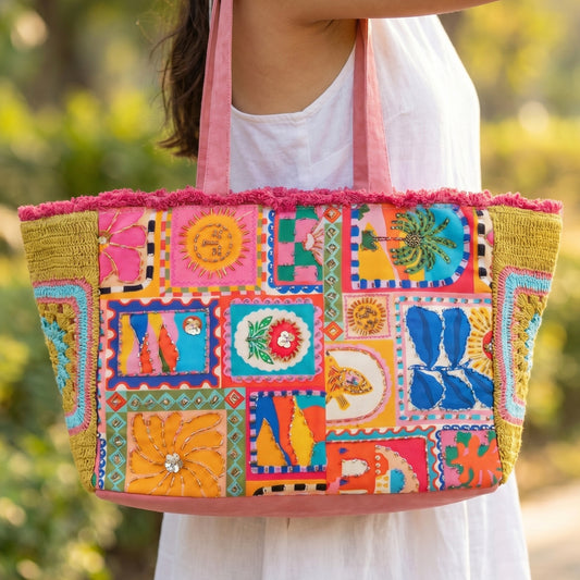 Patchwork Paradise Tote