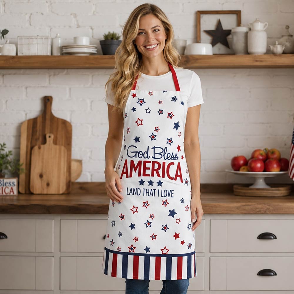 Land that I Love - All over Star Print Apron