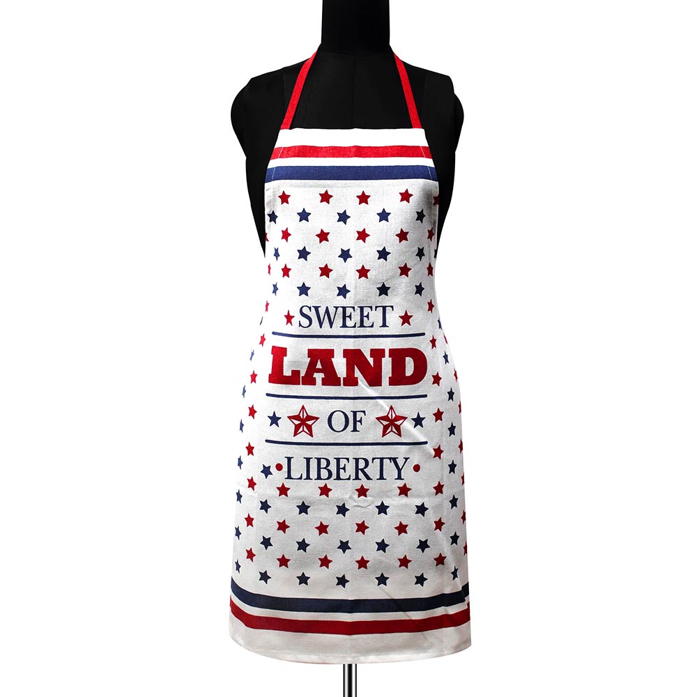 Sweet Land of Liberty - Stars & Stripes Print Apron