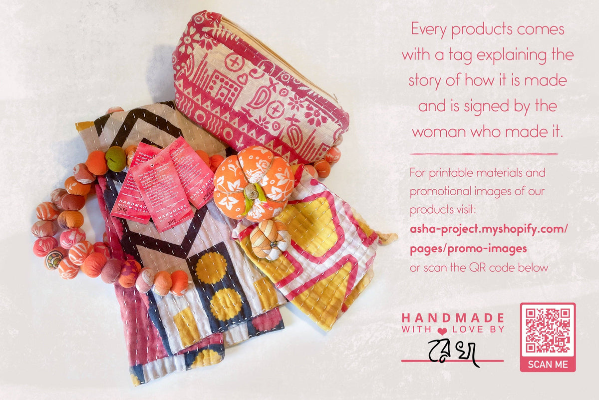 Vintage Kantha Basket | 5 in