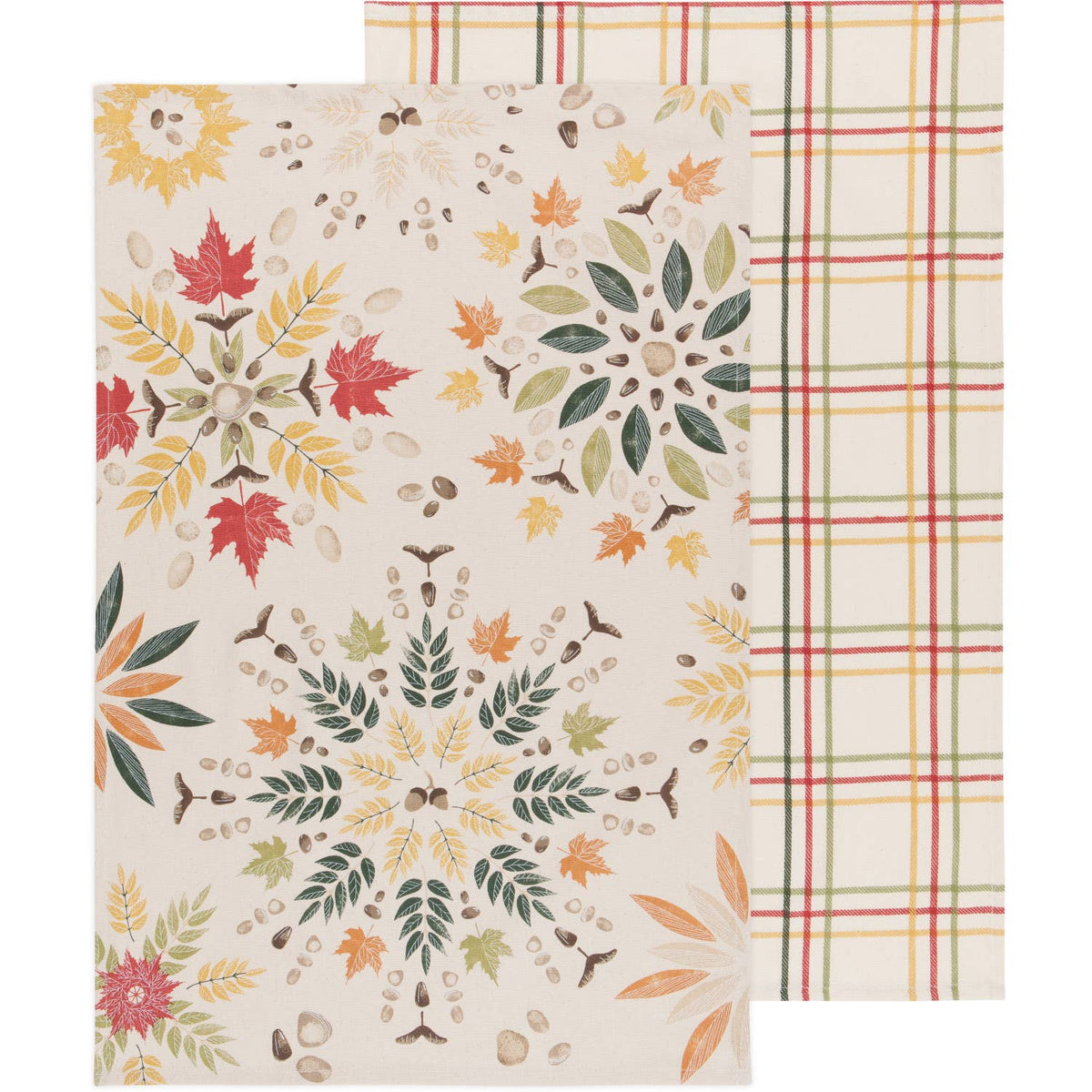 Fall Foliage Coordinated Dishtowels Set of 2