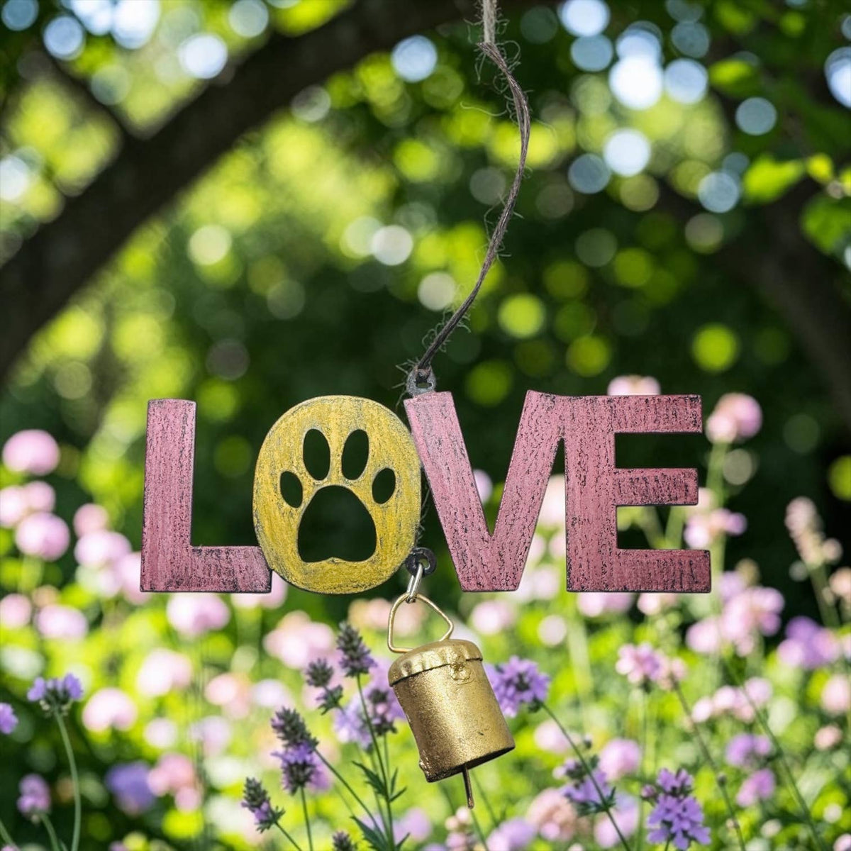 LOVE PAW bell wind chime dog mobile pet accessories metal