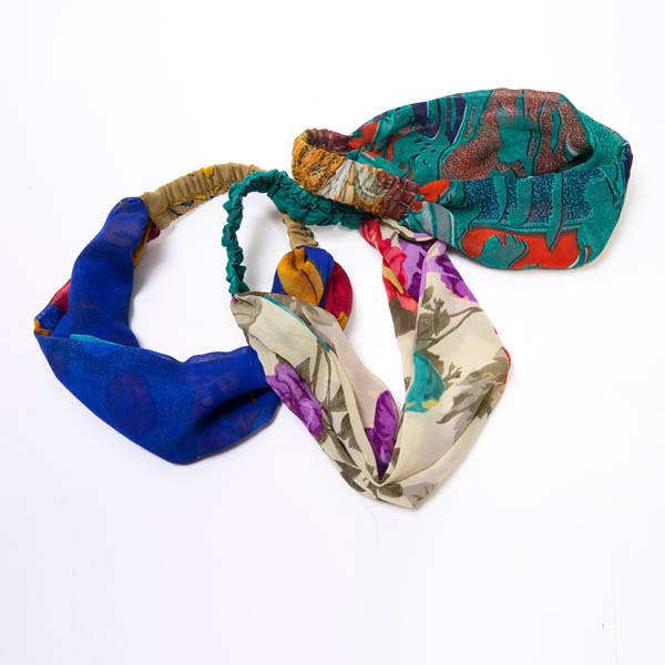Cabana Headband - Assorted Upcycled Sari Fabric