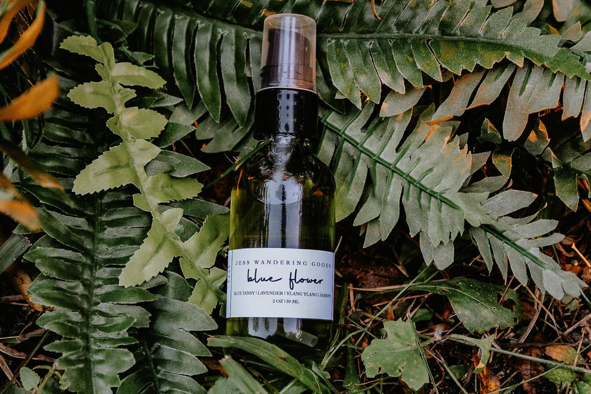Blue Flower Bath & Body Oil | Wandering Size