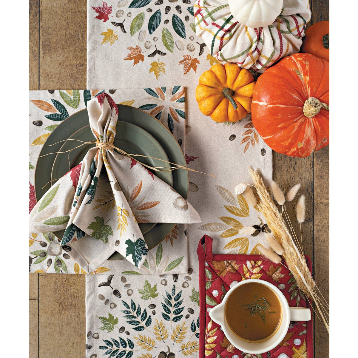 Fall Foliage Coordinated Dishtowels Set of 2